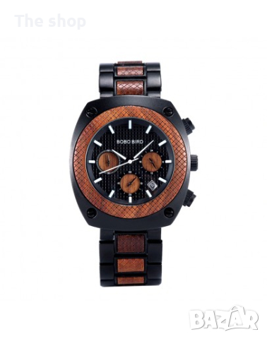 Луксозен дървен часовник - Dubai (005)