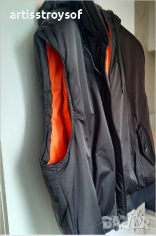 Нов мъжки елек , с качулка,  на Zara, размер L, снимка 5 - Якета - 54204501