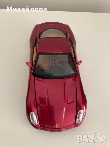 Колекционерска кола Ferrari 599 GTB Fiorano, мащаб 1:24, снимка 8 - Колекции - 46633752