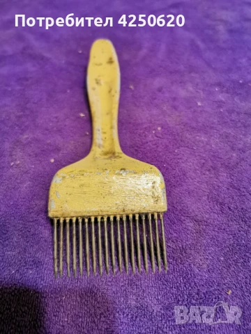 Старо -ретро метално гребенче за животни, снимка 2 - Антикварни и старинни предмети - 50578498