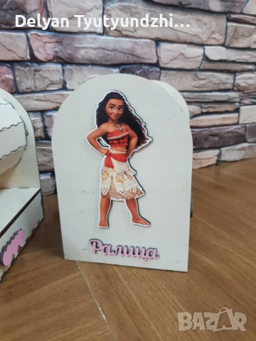 🌈 Персонализиран дървен органайзер за диадеми и аксесоари – Мечтата на всяко момиче! 🎁, снимка 7 - Подаръци за жени - 51217402