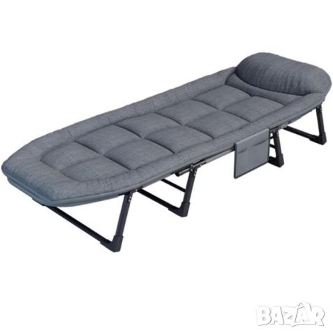 Солидно сгъваемо походно легло тип шезлонг, снимка 6 - Къмпинг мебели - 45417317