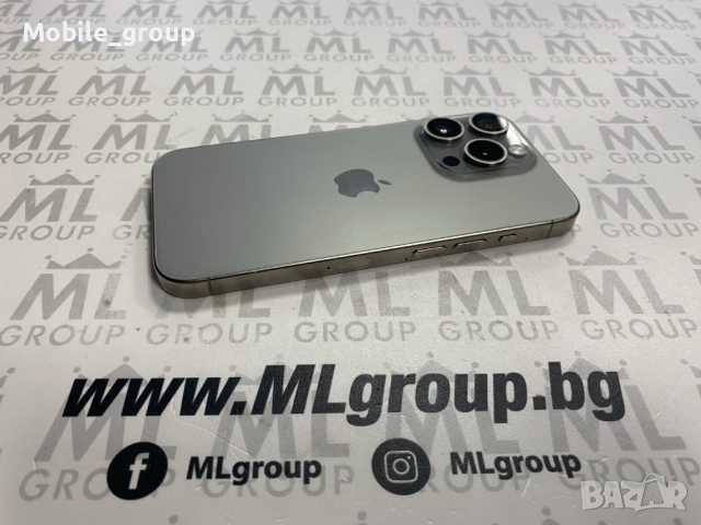 #MLgroup предлага iPhone 15 Pro 256GB Natural 86%, втора употреба, снимка 3 - Apple iPhone - 53155095