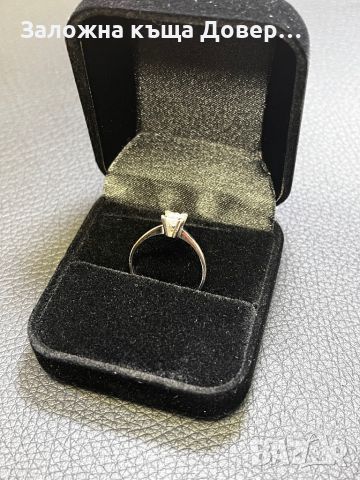 Златен пръстен венчална годежна халка  14 к 585 бяло злато gold zlato  prasten, снимка 11 - Пръстени - 46295608