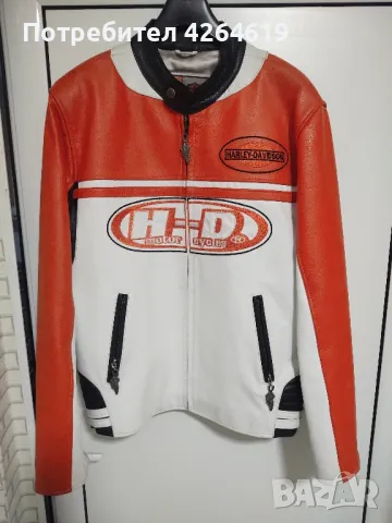 ПРОДАВАМ ,КОЖЕНО МЪЖКО ЯКЕ ОТ ЕСТЕСТВЕНА КОЖА ,,HARLEY DAVIDSON ,,, снимка 3 - Якета - 48259076