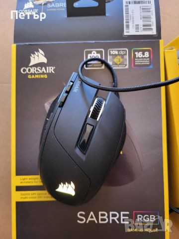 мишка Corsair SABRE RGB, снимка 4 - Клавиатури и мишки - 46124945