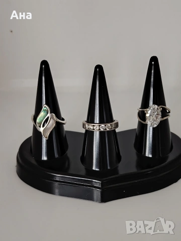 Сребърни маркирани пръстени Цена за брой, снимка 3 - Пръстени - 53021573