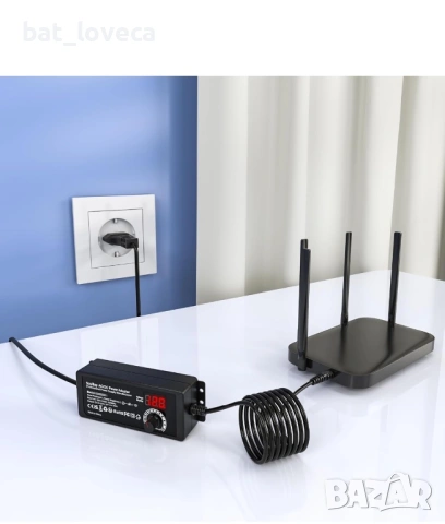 Универсално AC / DC адаптер зарядно устройство с 14 щепсела за свързване, 3V - 24V регулируеми, 3A 7, снимка 7 - Друга електроника - 53668120