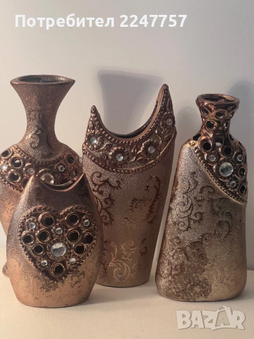 Декоративни вази с камъчета