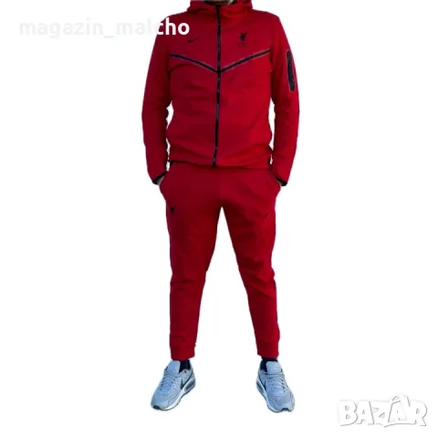 Мъжки Анцуг - NIKE Tech Fleece FC LIVERPOOL; размери: S, M, L и XL, снимка 3 - Спортни дрехи, екипи - 35788147