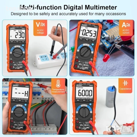 Чисто нов MESTEK DM96A мултицет с NCV функция, TRMS 6000 броя волтметър цифров тестер с автома..., снимка 8 - Гедорета - 51598434