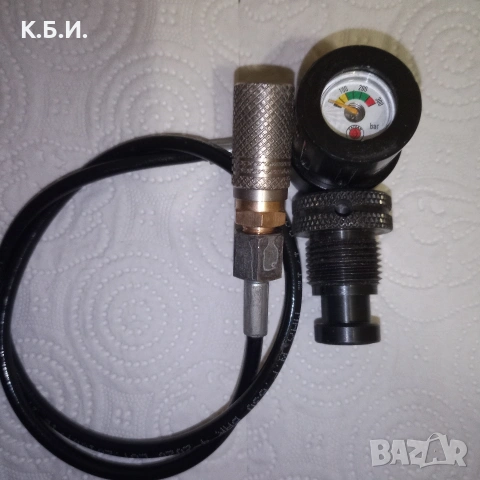 Бутилка за високо налягане на 200 атмосфери работното налягане - 4 литра + зарядна станция ., снимка 4 - Въздушно оръжие - 53774332