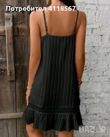 Нова черна рокля размер М, снимка 2 - Рокли - 50296867