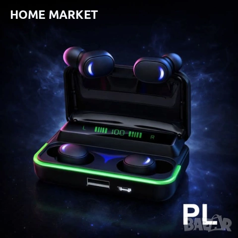 Безжични слушалки E10 МiPods 5.3 с LED дисплей /ED-BJLDP-1010 Описание: E10 MiPods са стилни и мощни, снимка 5 - Слушалки и портативни колонки - 53323905