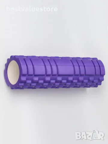 Масажен Уред Foam Roller 45см Лилав, снимка 3 - Фитнес уреди - 47080139