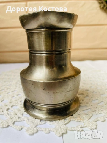 Красива настолна запалка от Англия от цветен метал, снимка 5 - Антикварни и старинни предмети - 53626842