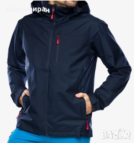 Мъжко ветроходно яке Helly Hansen Crew Hooded Midlayer 2 navy, снимка 3 - Якета - 52928849