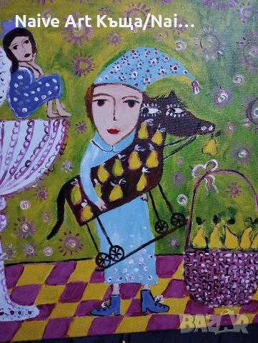 Картина платно маслени бои акрилни бои размер Ш. 42 / В.52