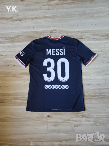 Мъжка тениска Air Jordan x F.C. PSG x Messi / Season 21-22 (Home), снимка 3 - Тениски - 46830415