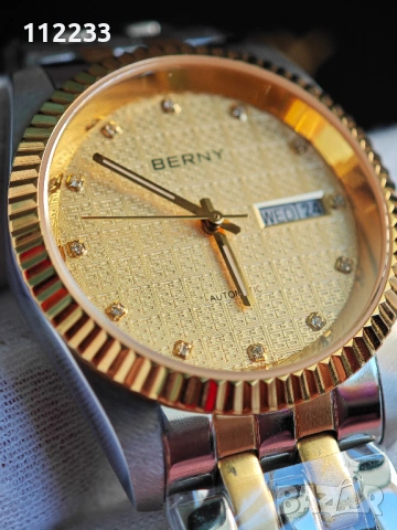 BERNY-Men Automatic Dress Watch - MIYOTA 8205 AUTOMATIC, снимка 3 - Мъжки - 53582115