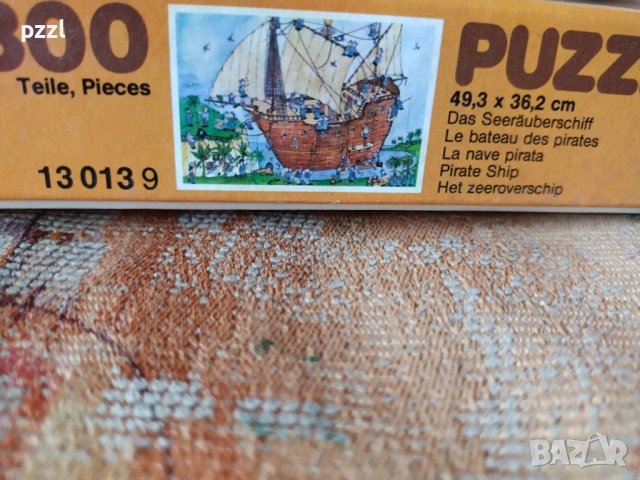 Пъзел "Pirate Ship” Ravensburger 1984г. 300 части, снимка 5 - Пъзели - 53695508