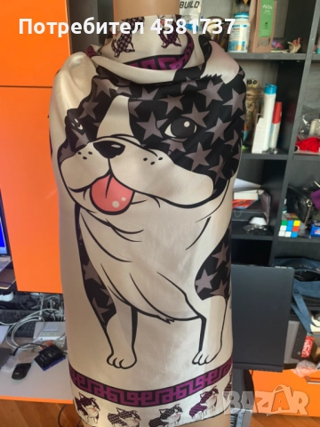 Копринен шал Charlotte Spare, снимка 8 - Шалове - 51742515