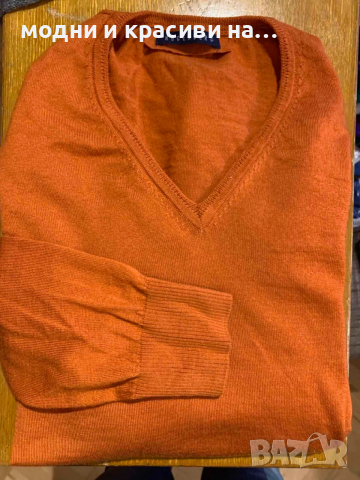 Мъжки пуловер Hugenberg, фина вълна мерино, снимка 6 - Пуловери - 52968637