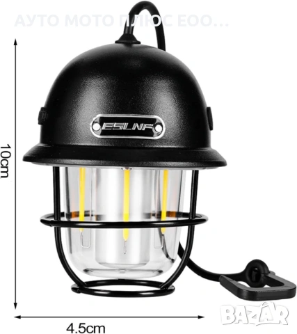 Преносима акумулаторна LED лампа с кабел за зареждане., снимка 2 - Къмпинг осветление - 53924783