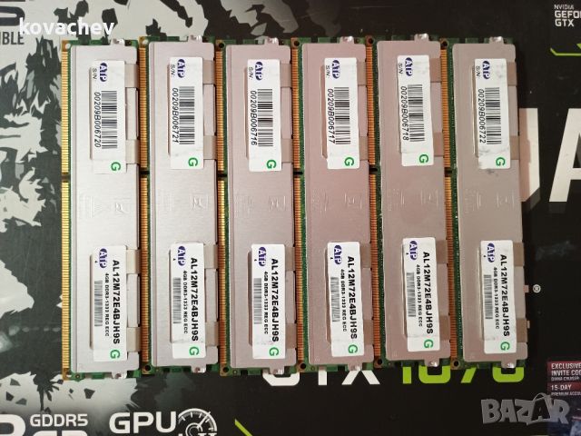 Сървърна рам 6 х 4GB, снимка 1 - RAM памет - 46614551