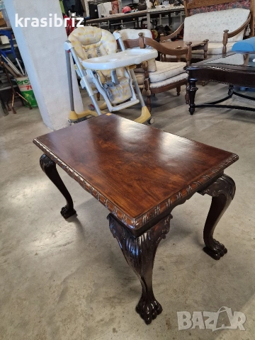 Масивна Холна Маса-тип "Чипендейл"-внос от Германия!, снимка 3 - Маси - 54108123