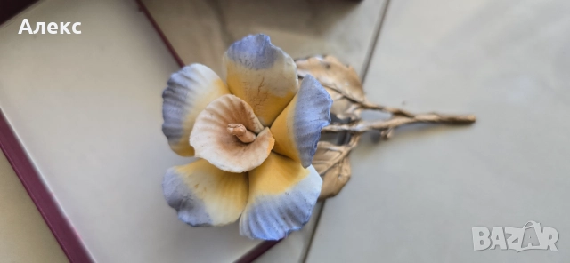 Винтидж порцелан с метал, рядка находка, 1950г, снимка 4 - Сервизи - 52124431