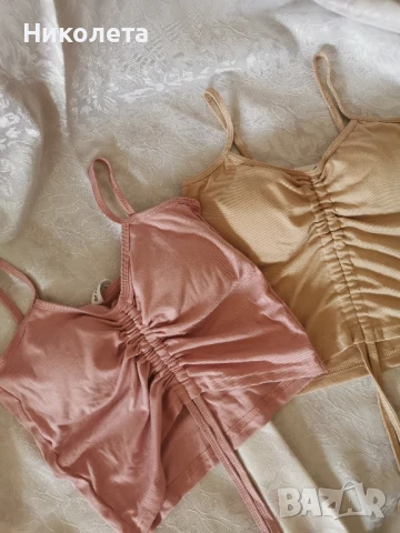 Сет 2 броя топ с връзки, снимка 6 - Корсети, бюстиета, топове - 50697545