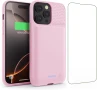 Кейс Feob с батерия за iPhone 14 Pro Max, 8600mah (6.7 инча) - розов, снимка 1