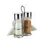 Комплект оливерник Bohmann BH 7803, за сол и пипер, поставка с място за салфетки, Стъкло,неръж.стом., снимка 1 - Аксесоари за кухня - 45481856