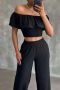 Модерен дамски комплект панталон и блуза, снимка 1 - Комплекти - 45232538