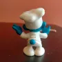 Колекционерска фигурка Schleich Smurf Chef Baker 1979 20042, снимка 4