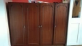 Гардероб четирикрилен с надстройка, снимка 1