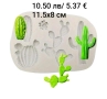 Силиконов молд Кактуси различни видове, снимка 2