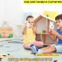 Двулицево детско килимче за игра - панди и сърнички - КОД 3886 ПАНДИ И СЪРНИЧКИ, снимка 8