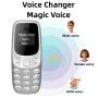 SERVO Малък мобилен телефон Bluetooth Dialer Magic voice Телефонен разговор с ниска радиация 2 SIM, снимка 16