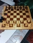 Шах табла48/48 с дърв. фигури пулове,куфар за пикник , снимка 2