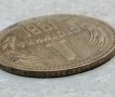 Редката с куриоз автентична 1 стотинка НРБ 1981, снимка 3