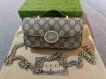 Оригинална Gucci Petite мини Чанта За Рамо Кожа Гучи Mini Горна Дръжка, снимка 2