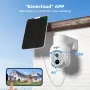 Hiseeu Solar Security Camera Outdoor, 4MP безжична система за охранителна камера, снимка 2