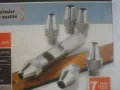 НОВ ОРИГИНАЛЕН НЕМСКИ КОМПЛЕКТ POWERFIX PROFI 7 БРОЯ СМЕНЯЕМИ ЗАМБИ ЗА ОТВОРИ 5-8мм ХРОМ-КАРБОНОВИ, снимка 11
