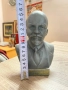 Бюст на В. И. Ленин, алуминий, 70-те години, снимка 3
