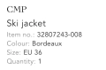 CMP дамско ски яке , снимка 7