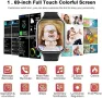 Нов Смарт часовник 1,69 инча Мъже Жени Подарък iOS Android, снимка 4