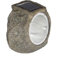 Слънчев соларен фенер LED камък дизайн 14.5x12.5x11cm, снимка 3 - Соларни лампи - 45836353