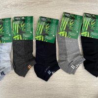 Мъжки къси бамбукови чорапи тип терлик 40-43 номер , снимка 1 - Мъжки чорапи - 45061441